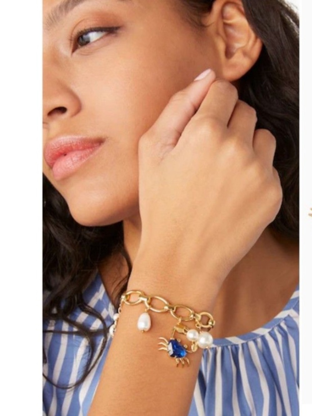 Kate Spade Claws Out Crab Charm Bracelet NWT